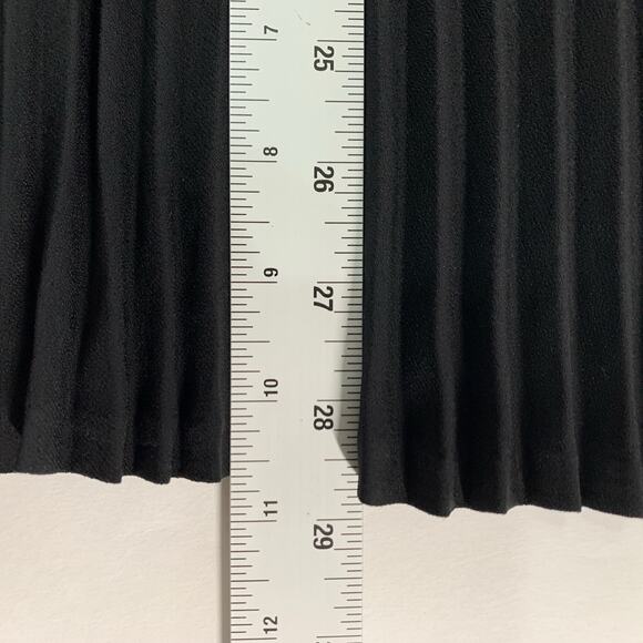 Theory S Womens Black Anastaza Winslow Layered Crepe Top Pleated Hem - Picture 8 of 9